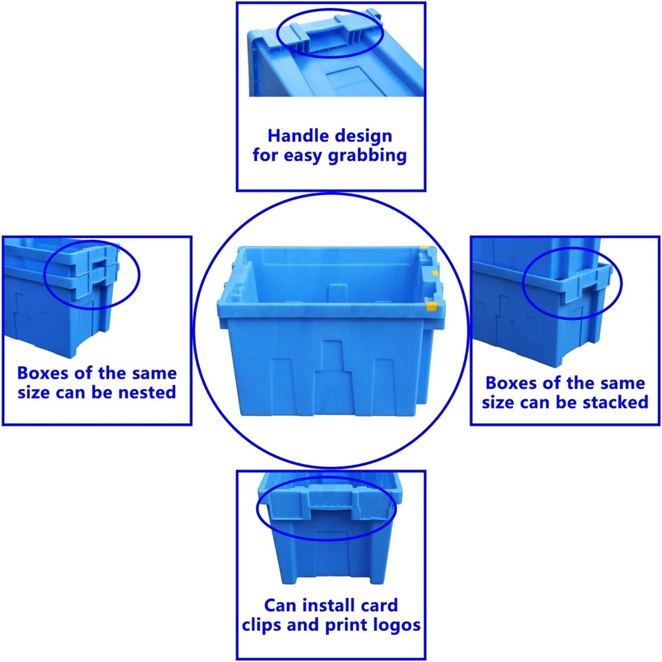 Dual-Purpose Logistics Plastic Tote Box high quality